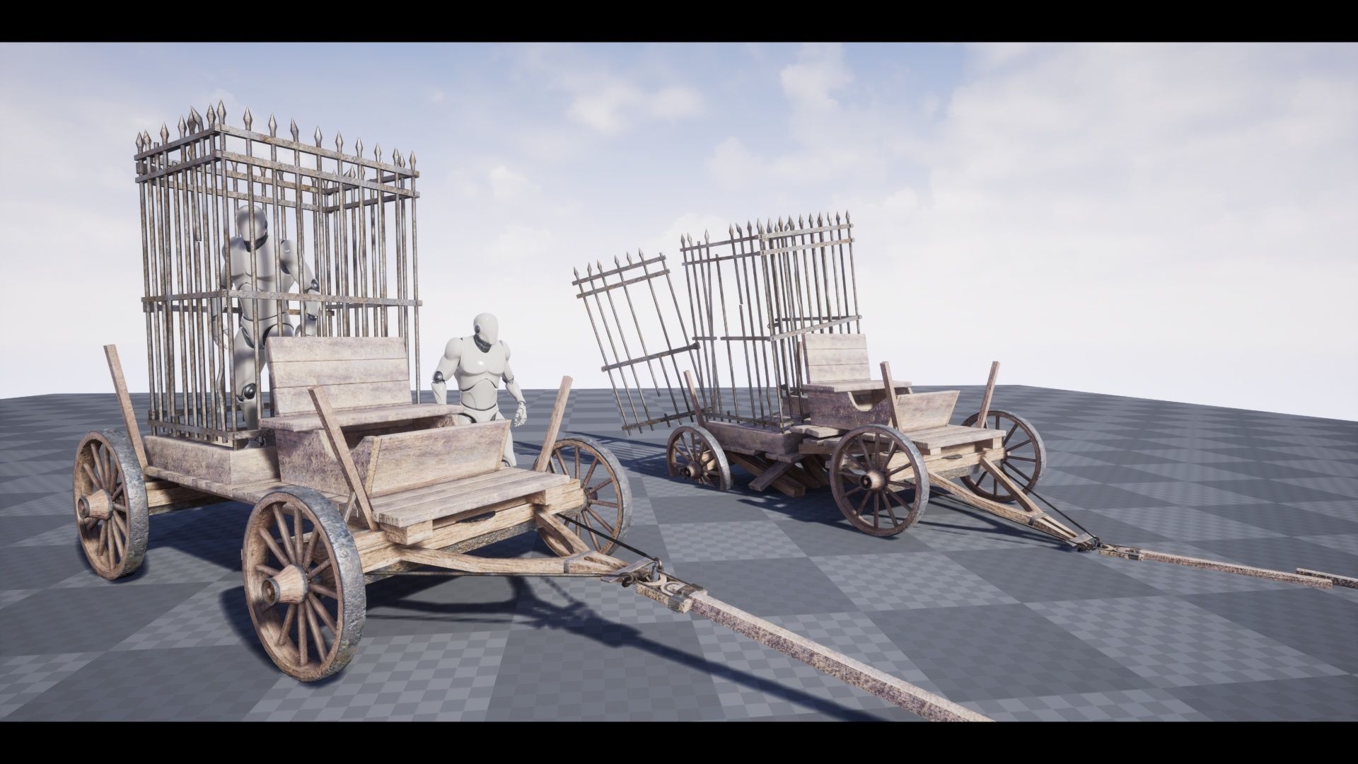 The Carts Pack 5 in 1 Low-poly 3D model_2