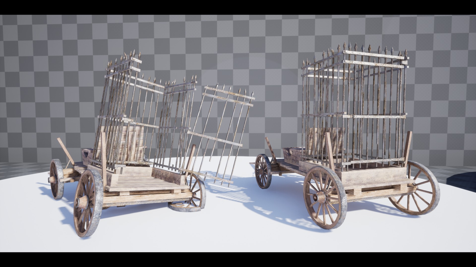 The Carts Pack 5 in 1 Low-poly 3D model_3