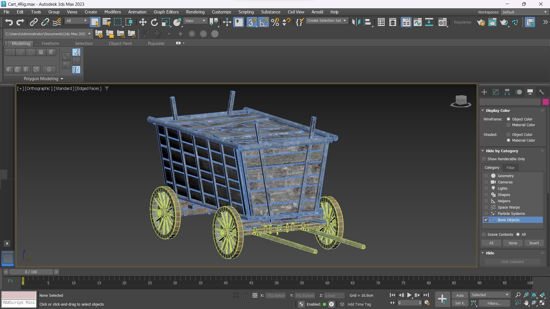 The Carts Pack 5 in 1 Low-poly 3D model_32