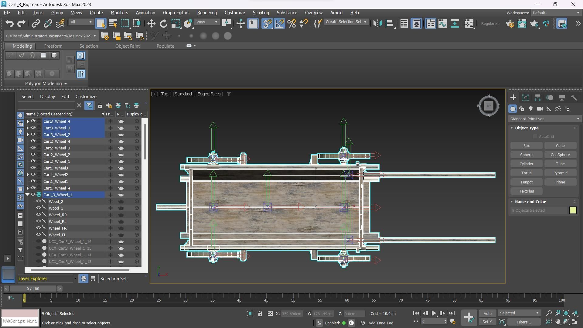 The Carts Pack 5 in 1 Low-poly 3D model_27