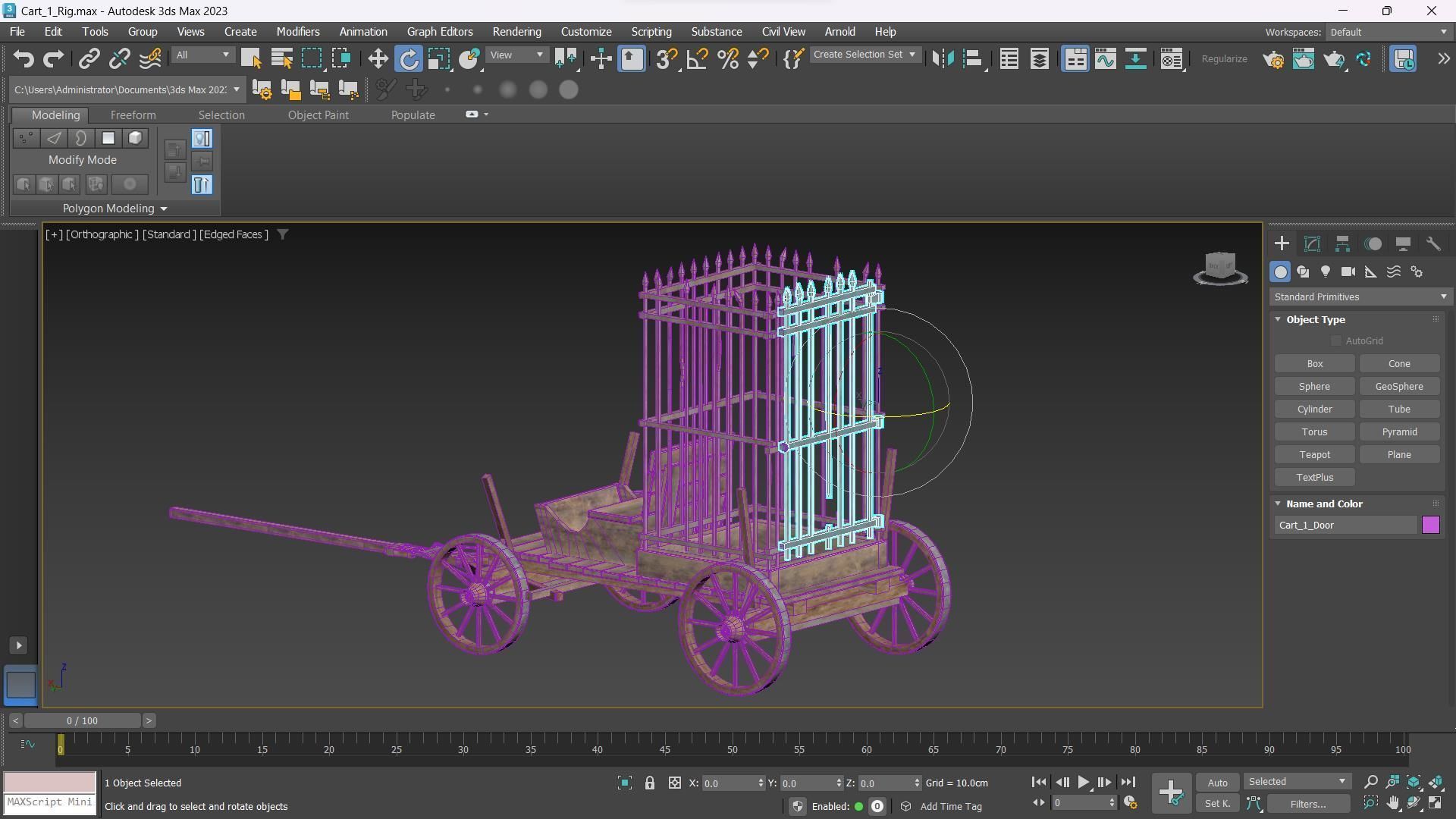 The Carts Pack 5 in 1 Low-poly 3D model_21