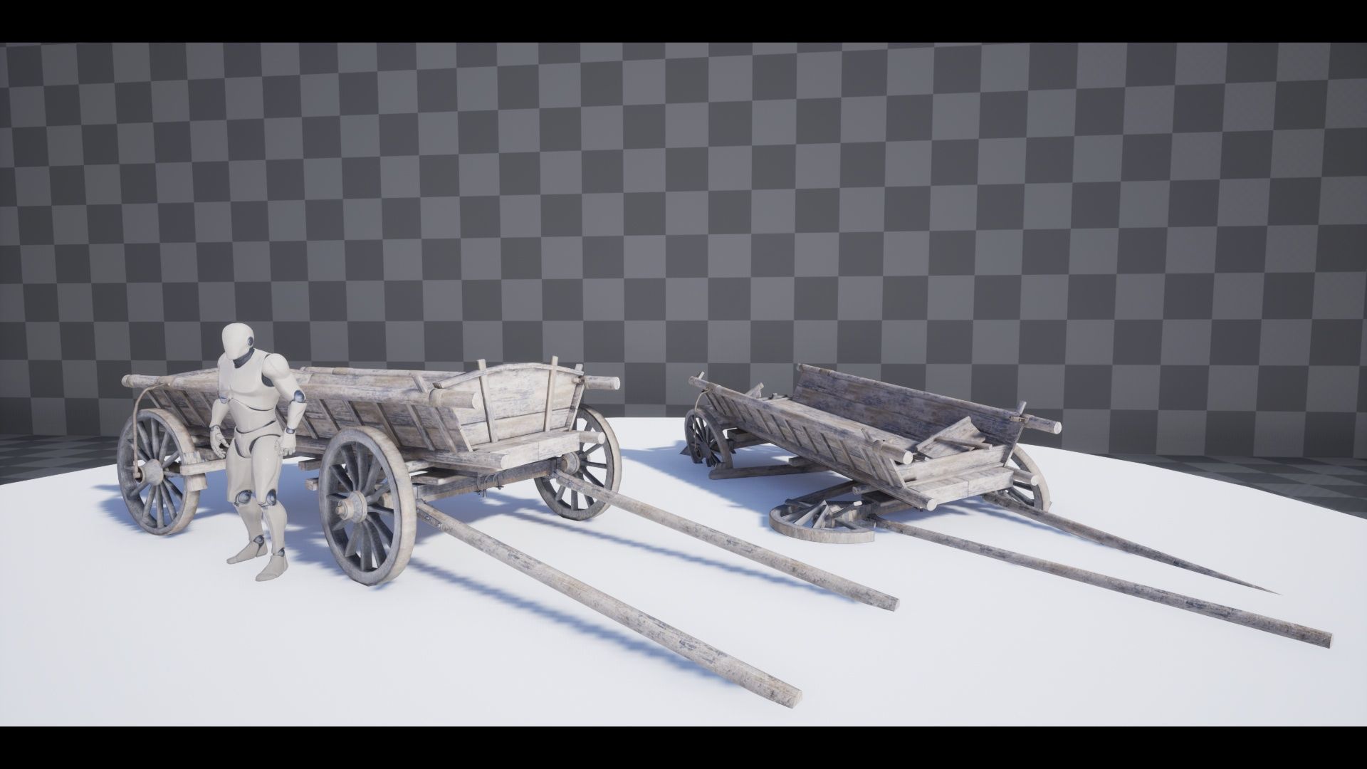 The Carts Pack 5 in 1 Low-poly 3D model_6