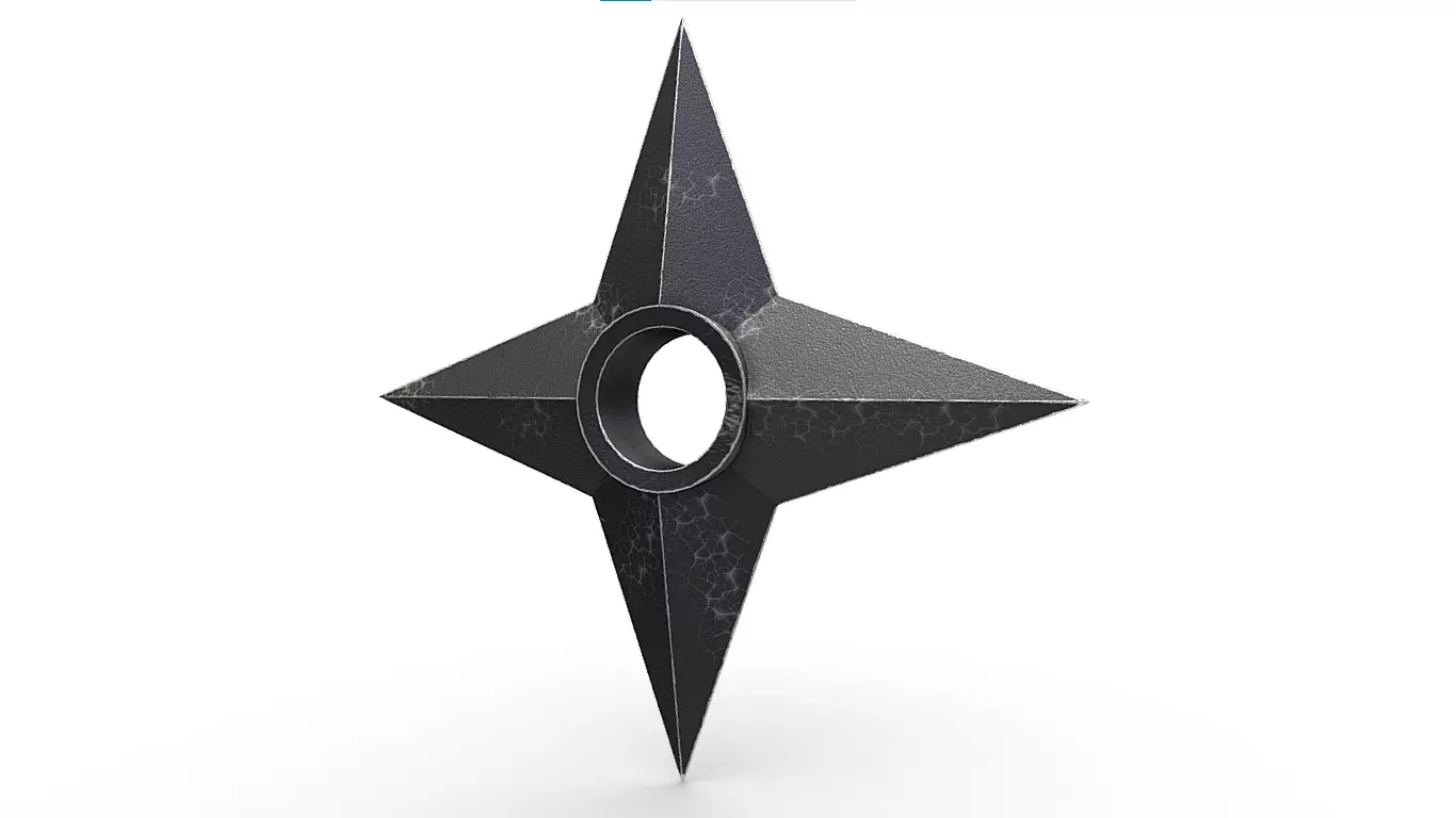 3D Printed Shuriken3D 3D model_0