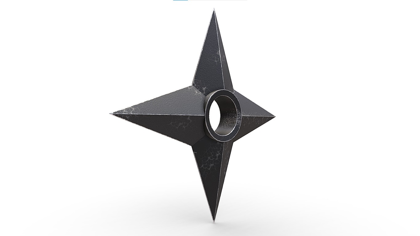 3D Printed Shuriken3D 3D model_1