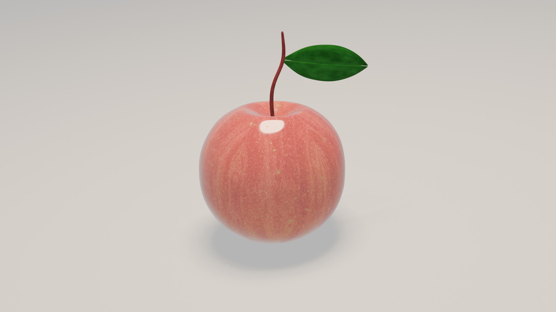 Apple Taqi Low-poly 3D model_4
