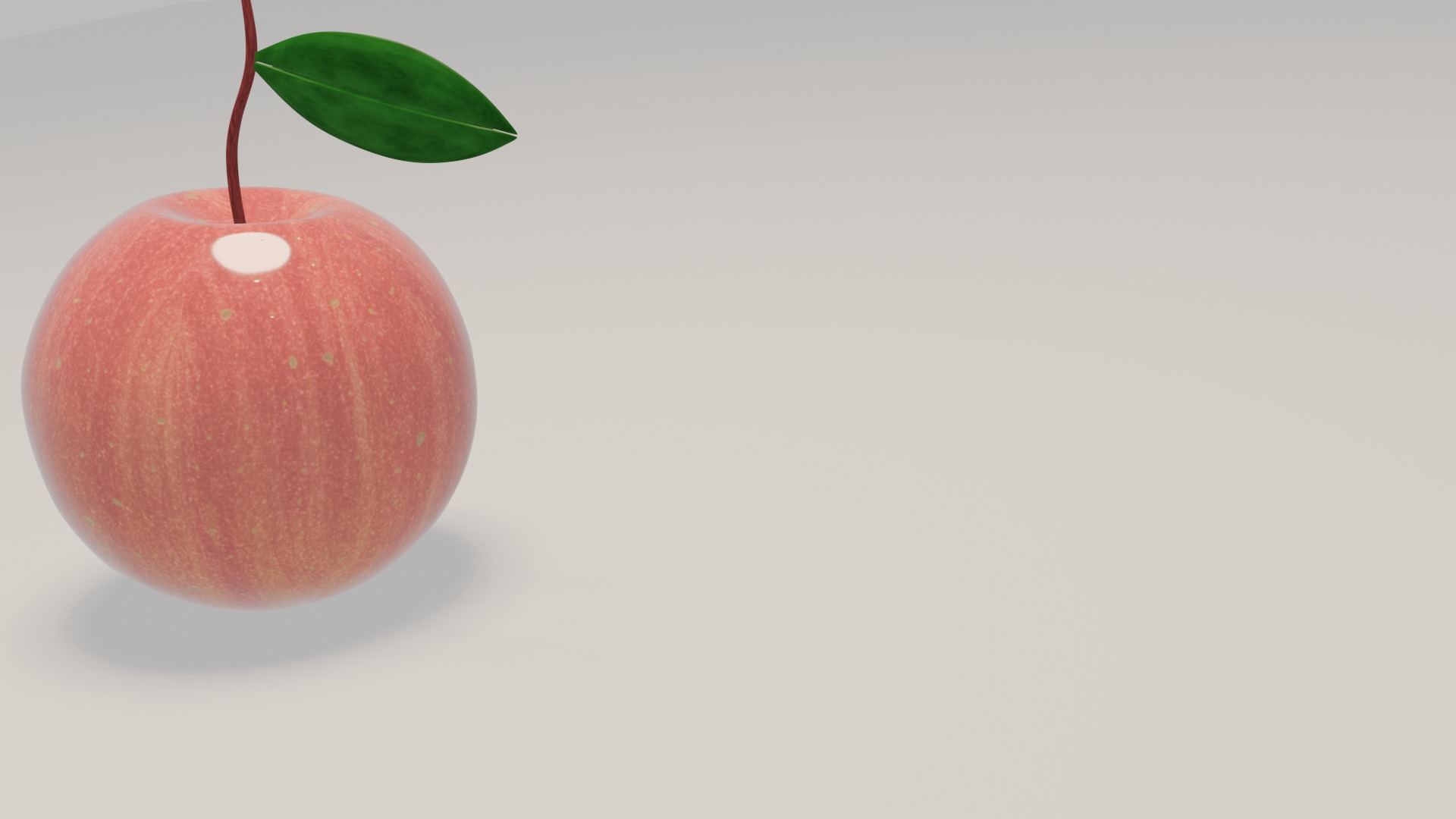 Apple Taqi Low-poly 3D model_2
