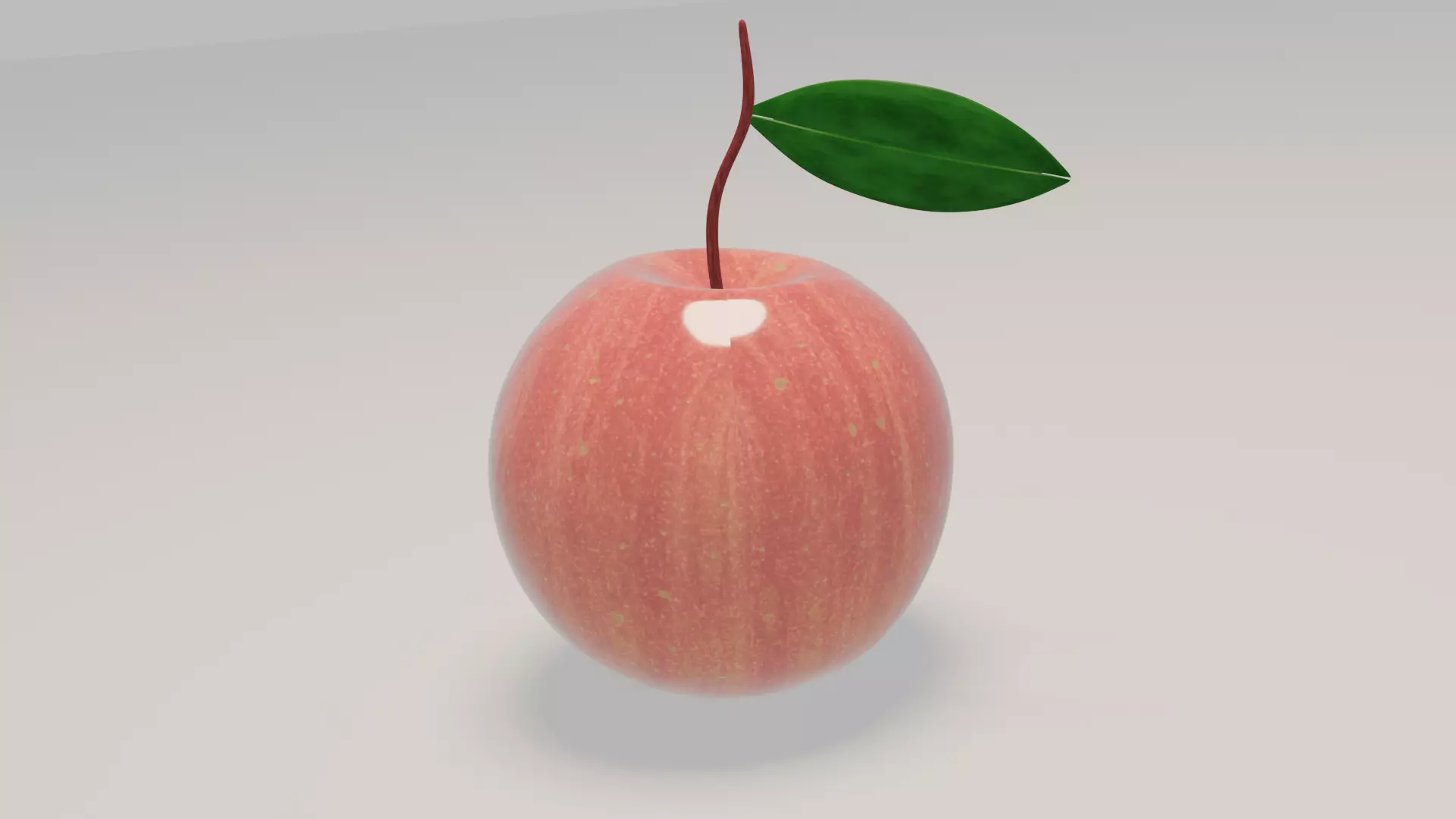 Apple Taqi Low-poly 3D model_0