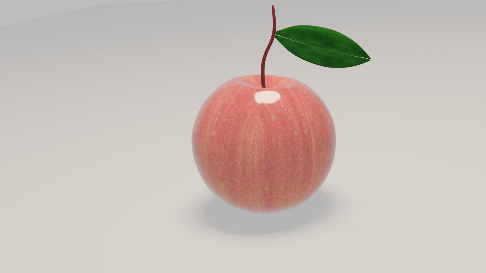 Apple Taqi Low-poly 3D model_3