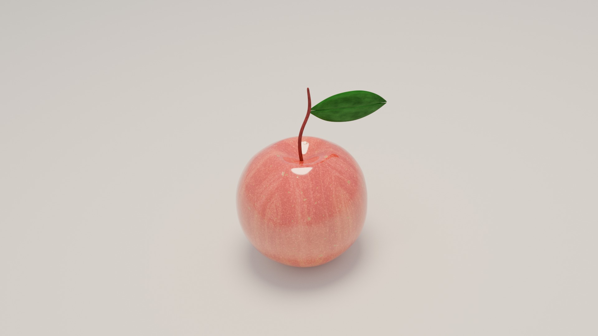 Apple Taqi Low-poly 3D model_5