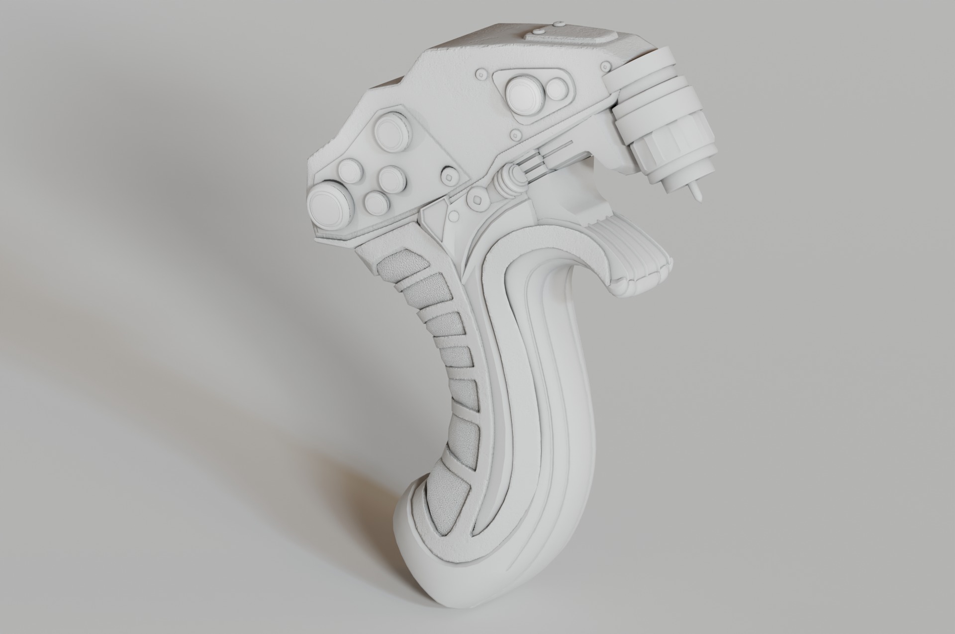 Futuristic Game-Ready Model Mechanical Tool or Medical Equipment Low-poly 3D model_6