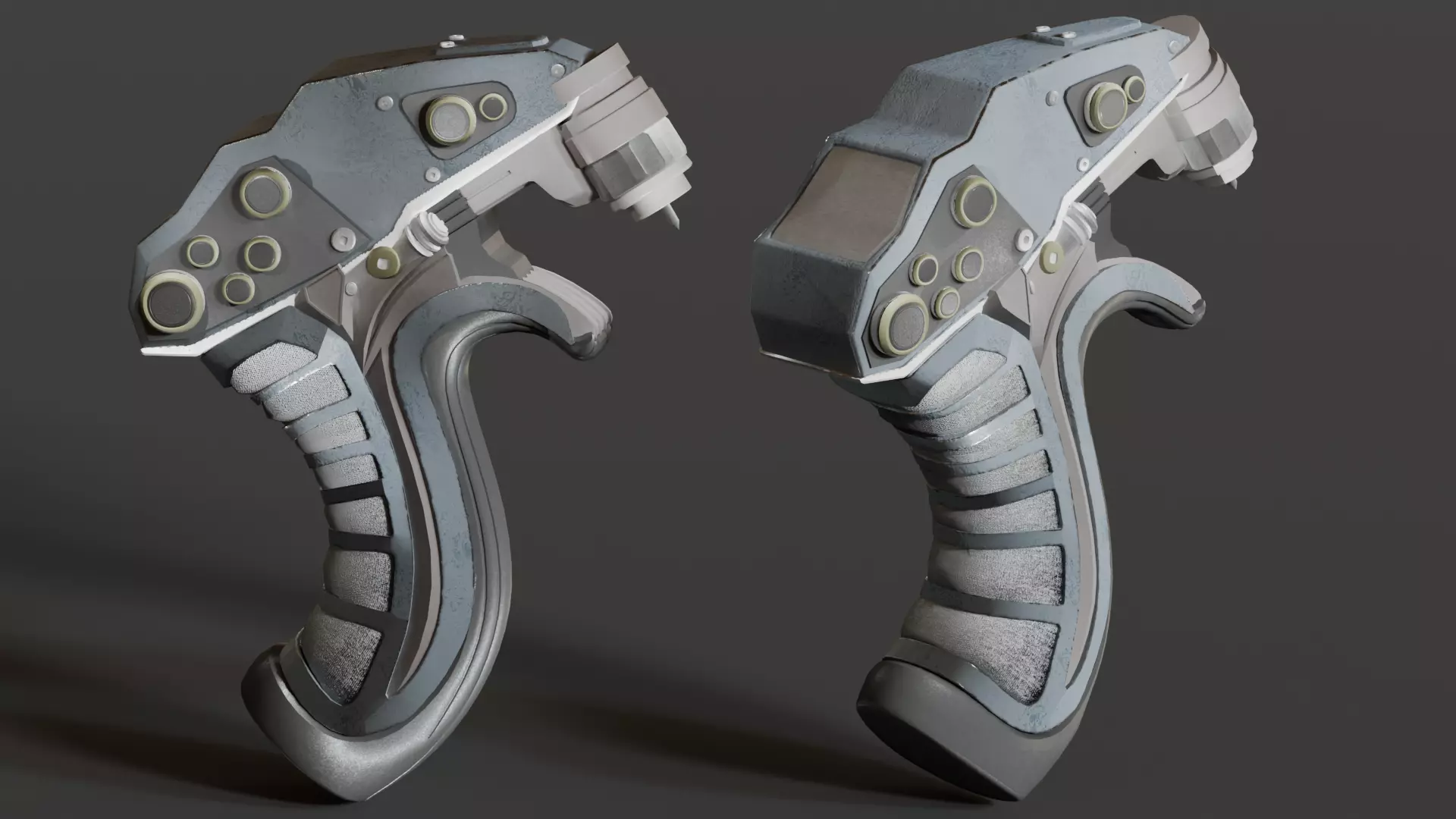 Futuristic Game-Ready Model Mechanical Tool or Medical Equipment Low-poly 3D model_0