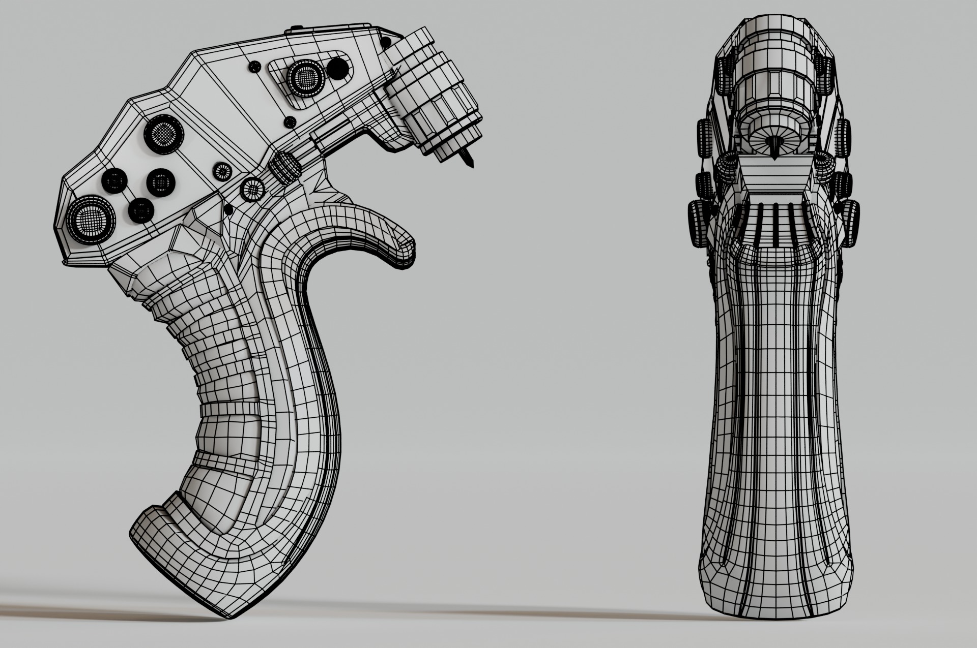 Futuristic Game-Ready Model Mechanical Tool or Medical Equipment Low-poly 3D model_8