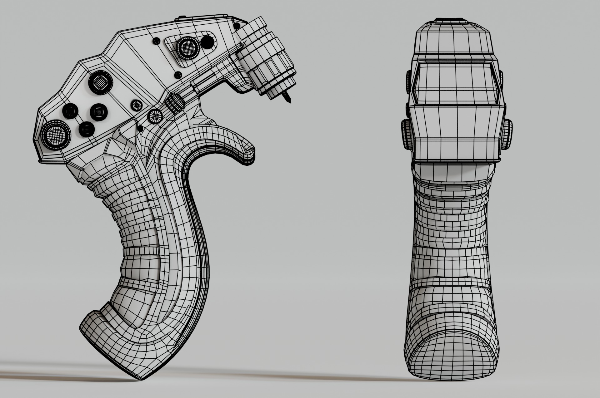Futuristic Game-Ready Model Mechanical Tool or Medical Equipment Low-poly 3D model_7