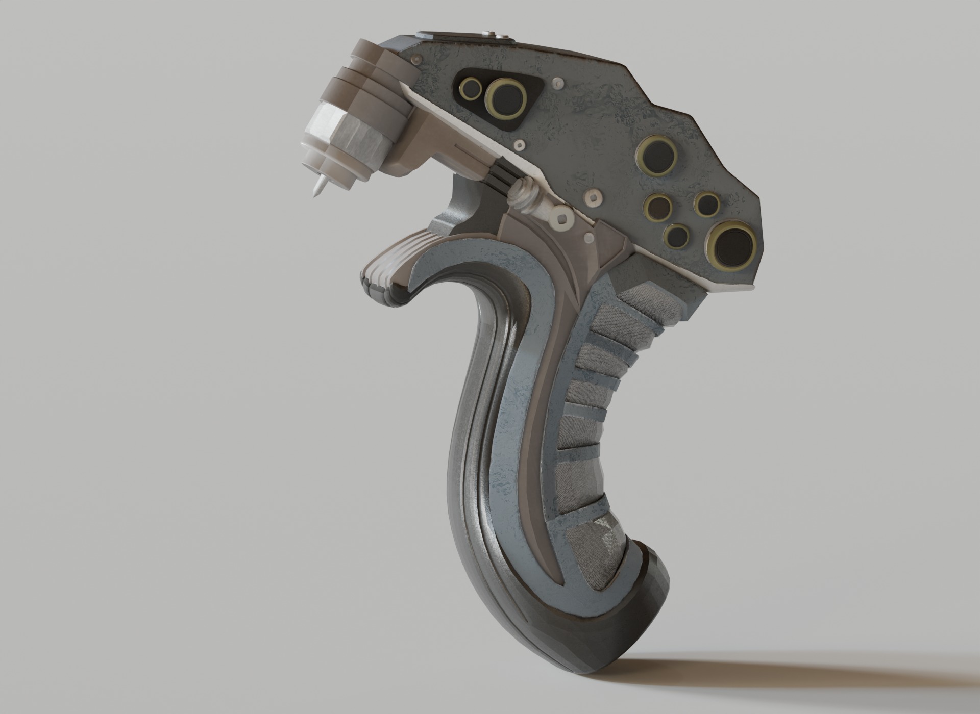 Futuristic Game-Ready Model Mechanical Tool or Medical Equipment Low-poly 3D model_4