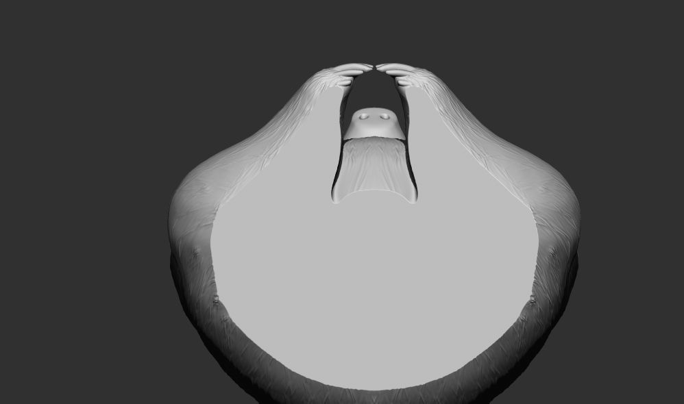 cartoon stylized Sloth  3d printable model  3D print model_8