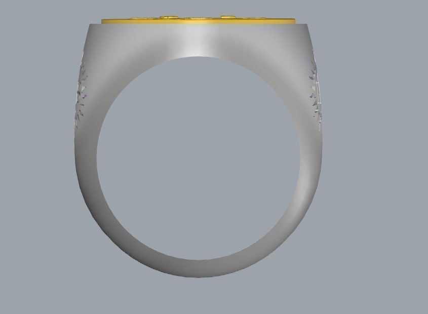 St Benedict Ring 3D print model_2