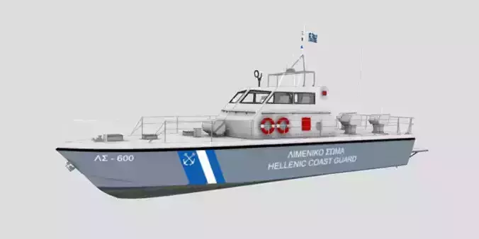 Hellenic Coast Guard - Boat 3D model