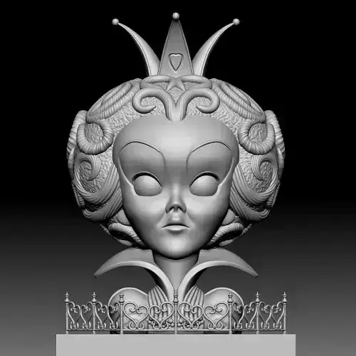Queen of Hearts - Alice in Wonderland - 020 3D print model