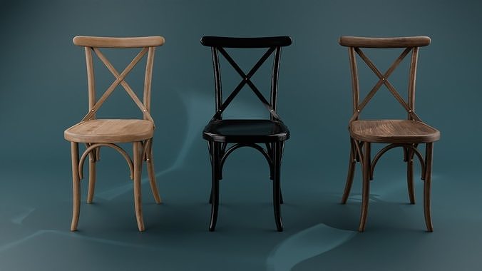 Cross Thonet chair 3d model 3D model