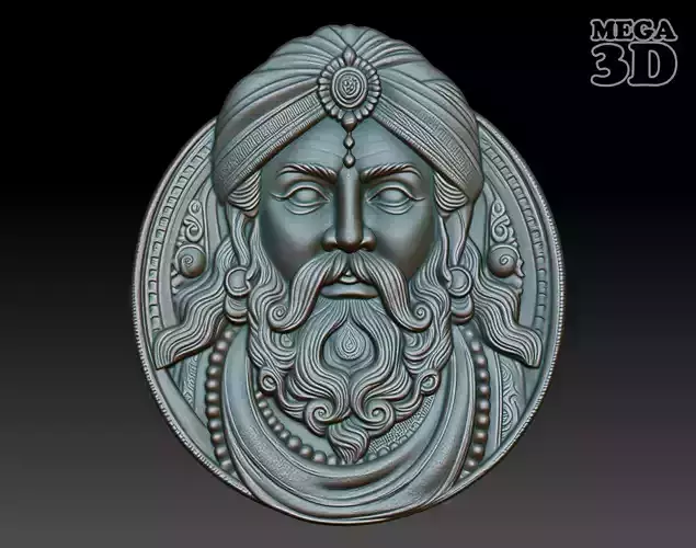 Indian Patriarch basrelief 09 240824