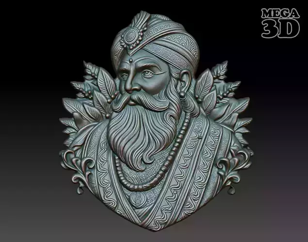 Indian Patriarch basrelief 04 240824