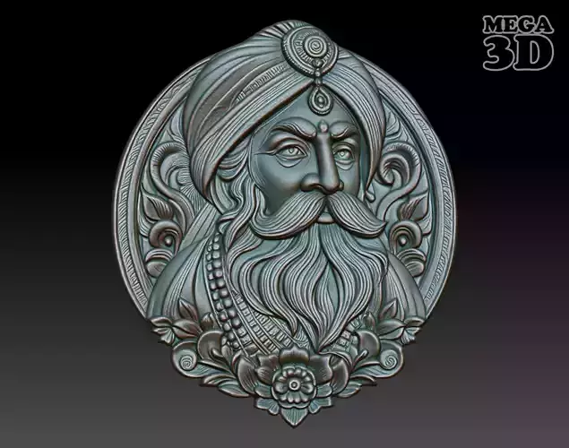 Indian Patriarch basrelief 03 240824