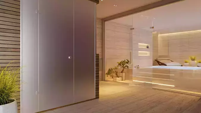 sauna therapy center 3d model 3D model