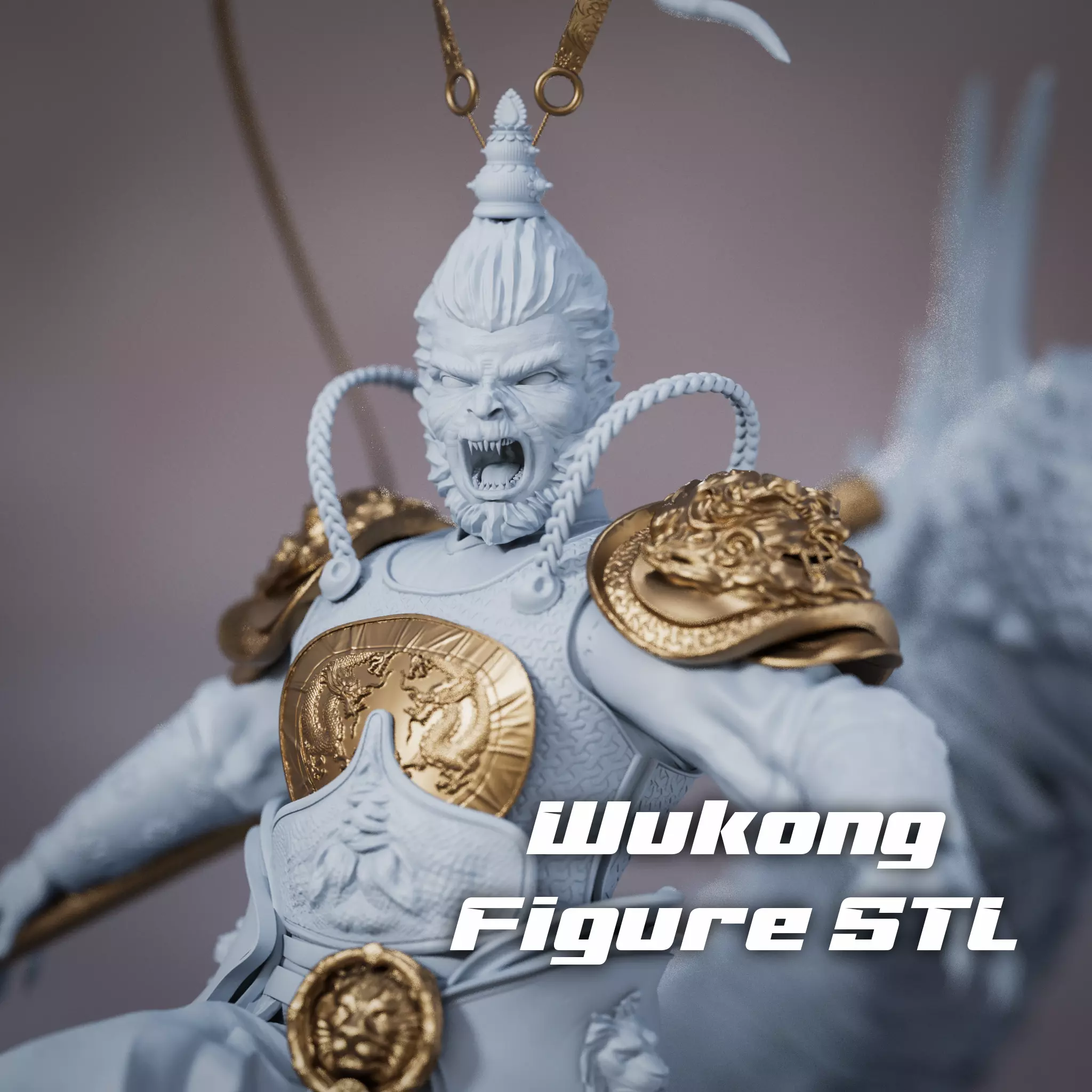 Monkey King Wukong STL 3d print 3D print model_0