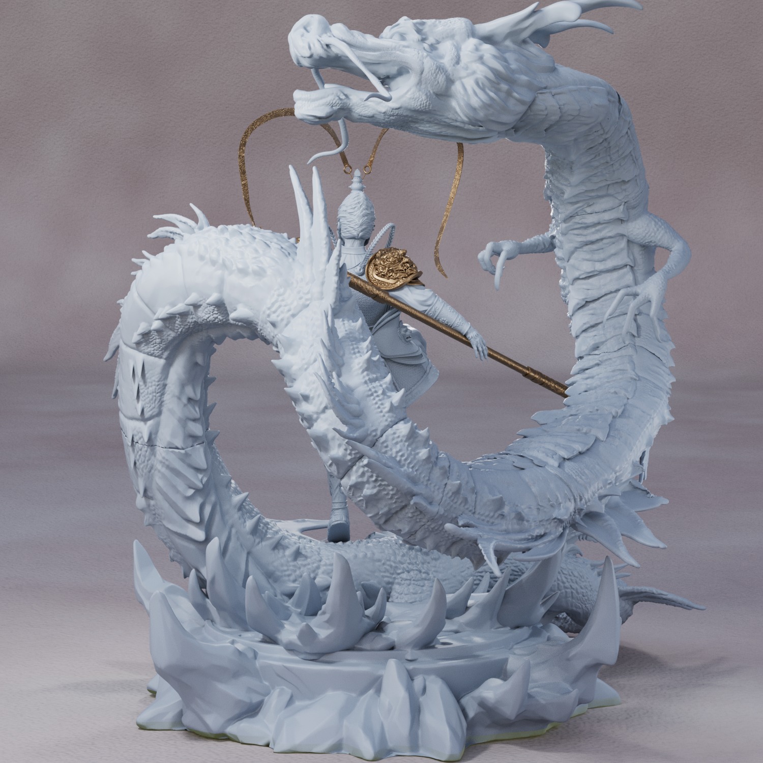 Monkey King Wukong STL 3d print 3D print model_12