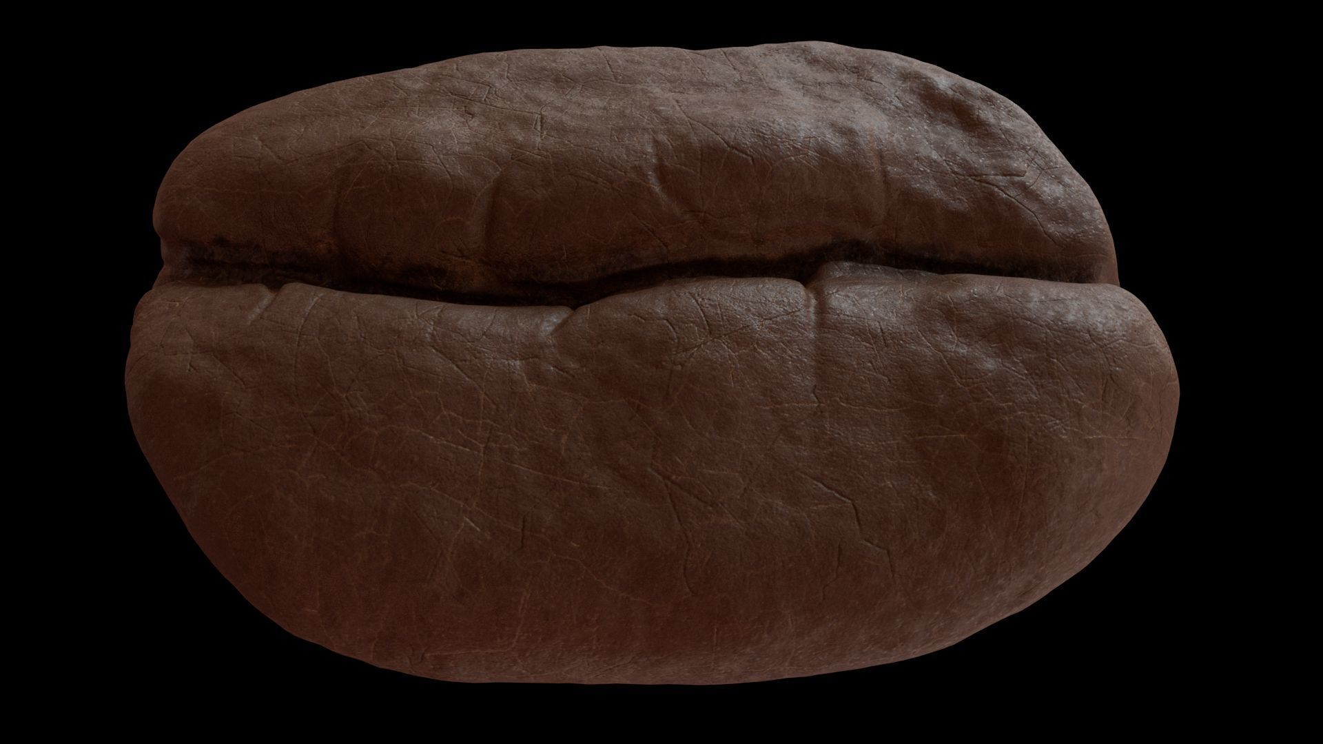Roasted Coffee Bean 3D model_2