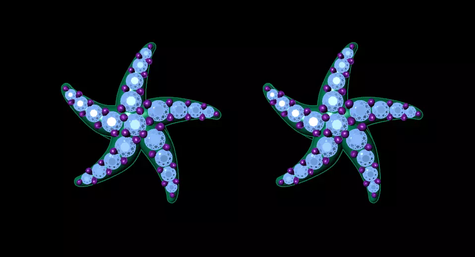 star earing 3D print model