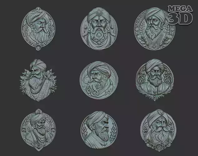 Indian Patriarch basrelief Pack A 240824