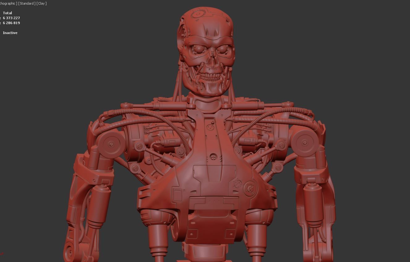 T-800 Terminator V2 High Detal 3D print model_6