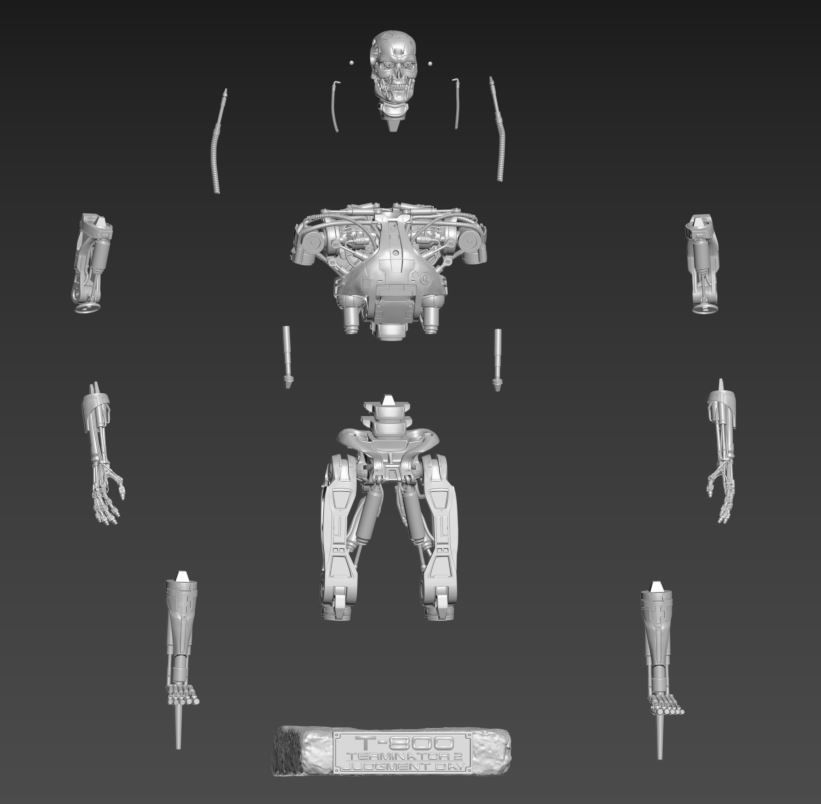 T-800 Terminator V2 High Detal 3D print model_18