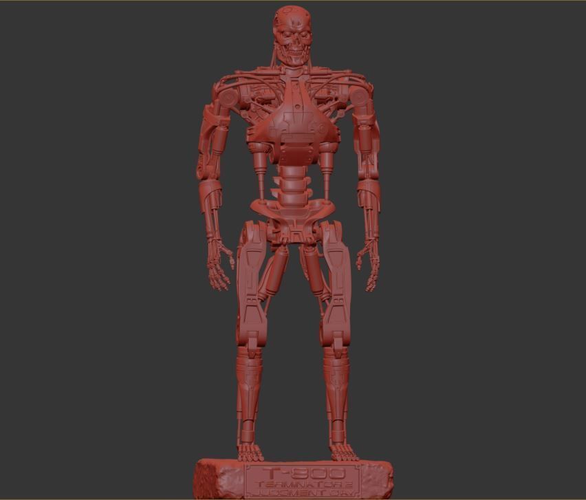 T-800 Terminator V2 High Detal 3D print model_4