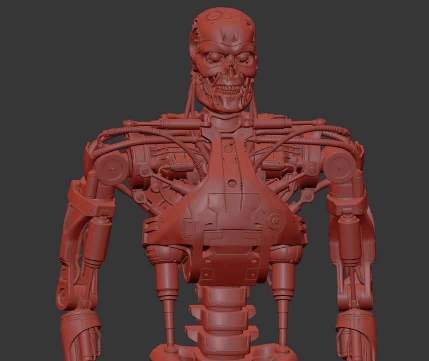 T-800 Terminator V2 High Detal 3D print model_16