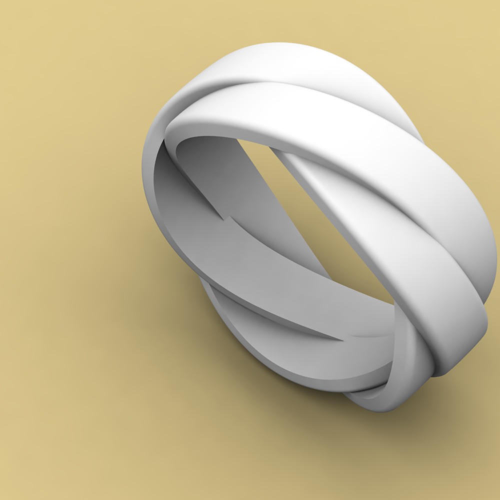 David Yurman Helios Band Ring 3D print model_4