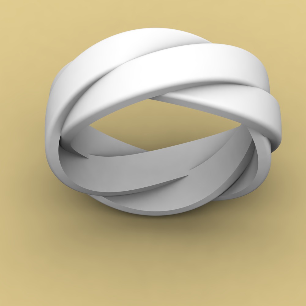 David Yurman Helios Band Ring 3D print model_3