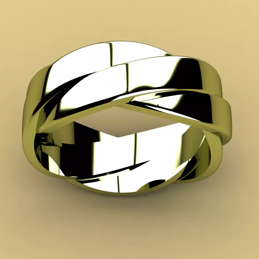 David Yurman Helios Band Ring 3D print model_0