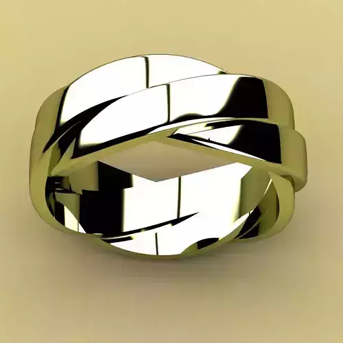 David Yurman Helios Band Ring 3D print model