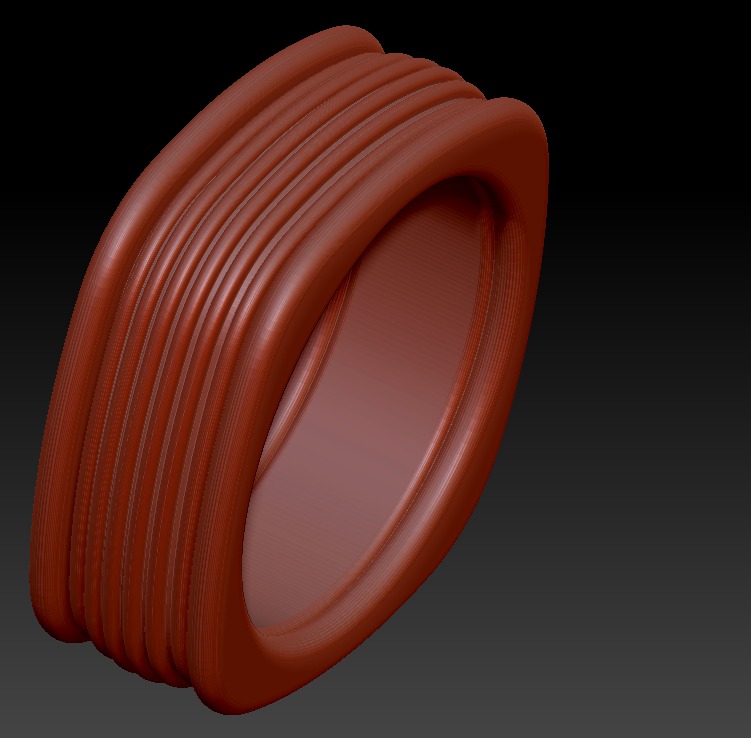 David Yurman Royal Cord Square Ring 3D print model_10