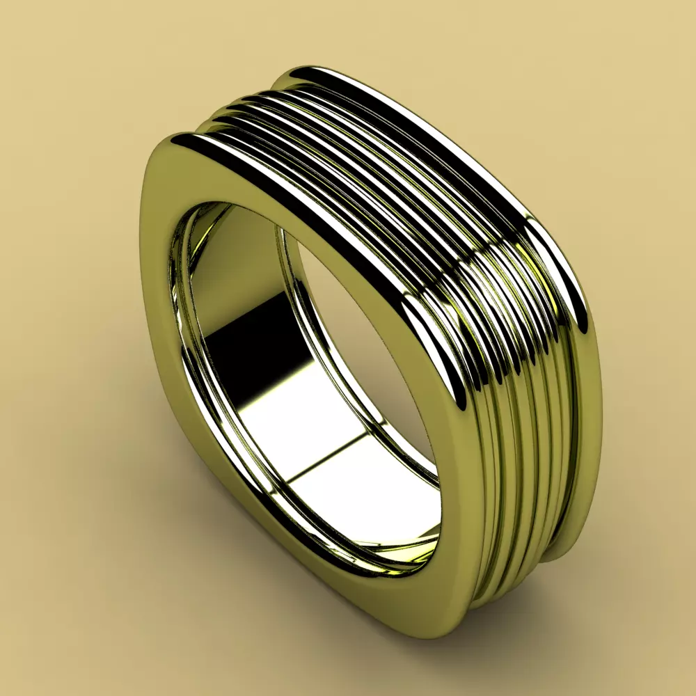 David Yurman Royal Cord Square Ring 3D print model_0