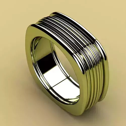 David Yurman Royal Cord Square Ring 3D print model