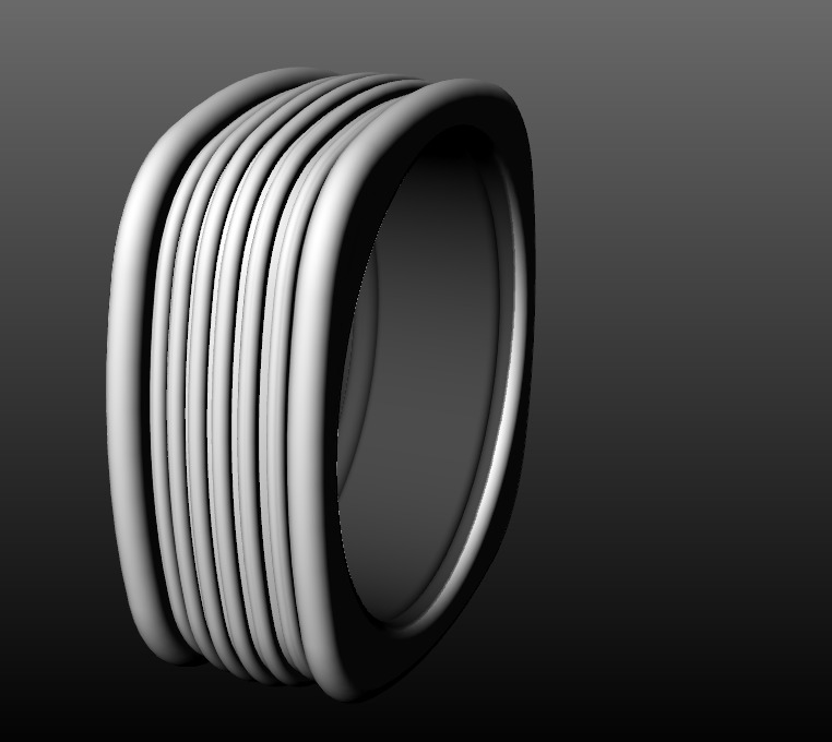 David Yurman Royal Cord Square Ring 3D print model_6