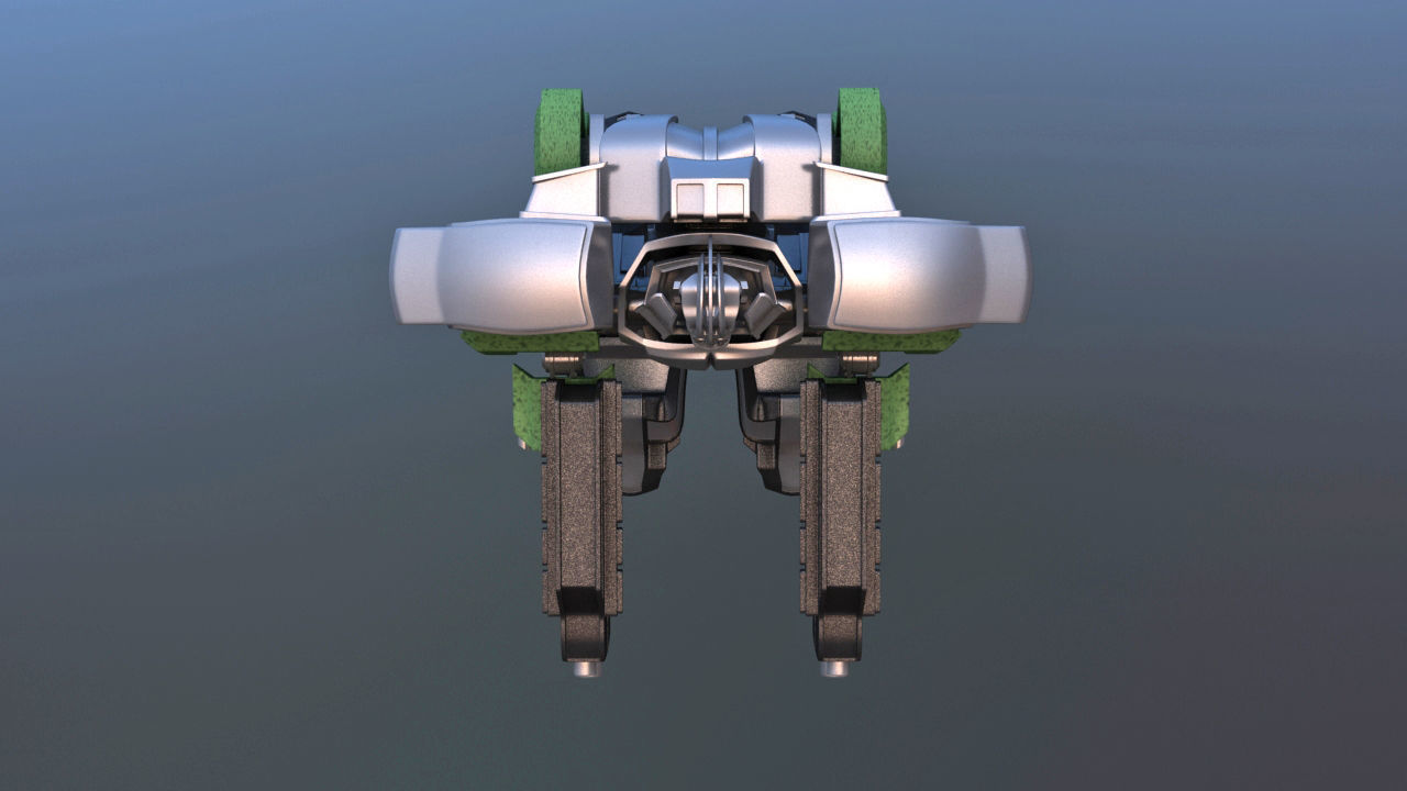 Jetpack Battle Robot 3D model_22