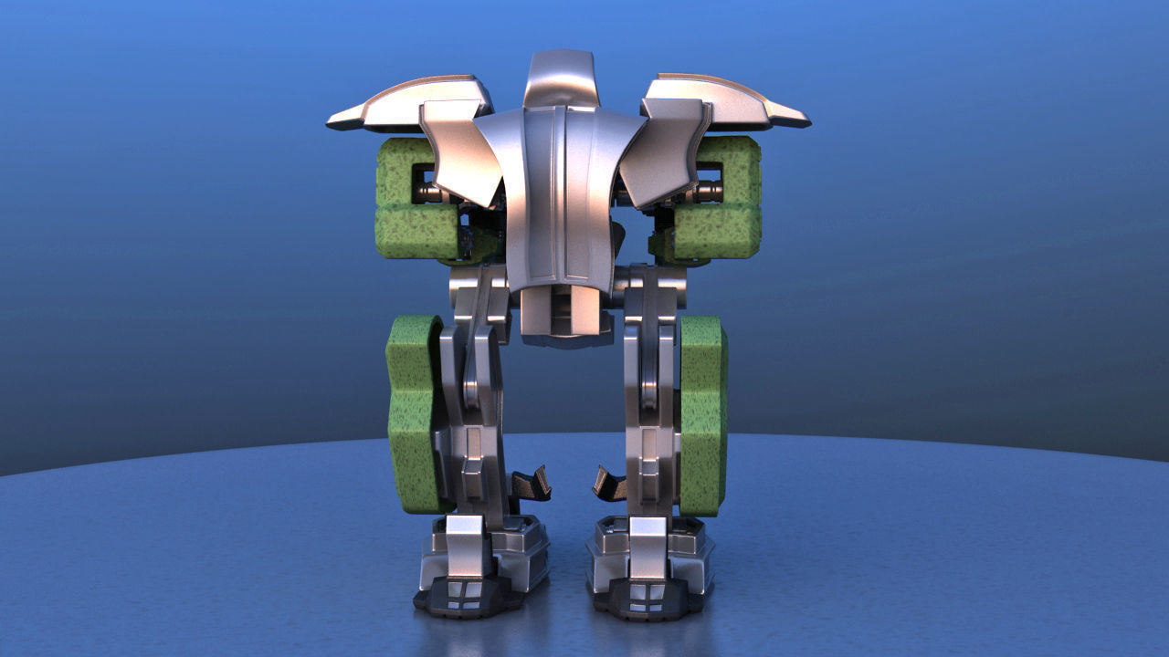 Jetpack Battle Robot 3D model_8