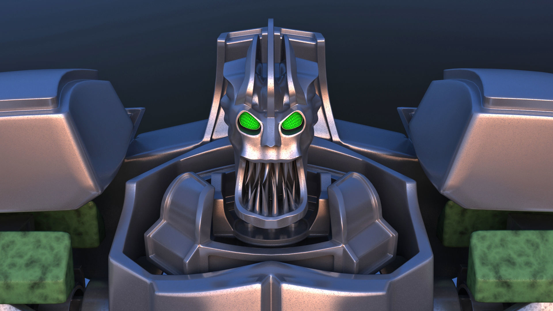 Jetpack Battle Robot 3D model_1