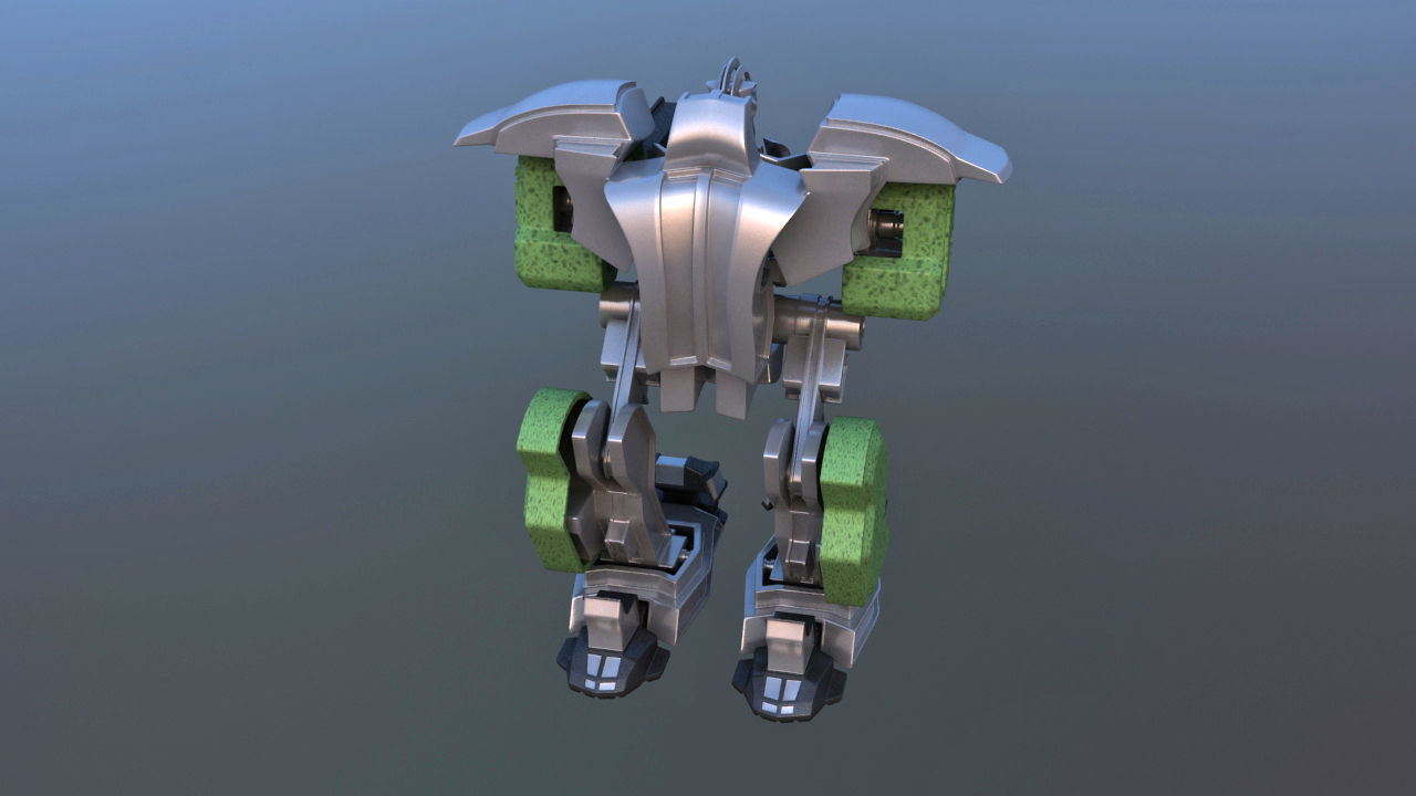 Jetpack Battle Robot 3D model_16