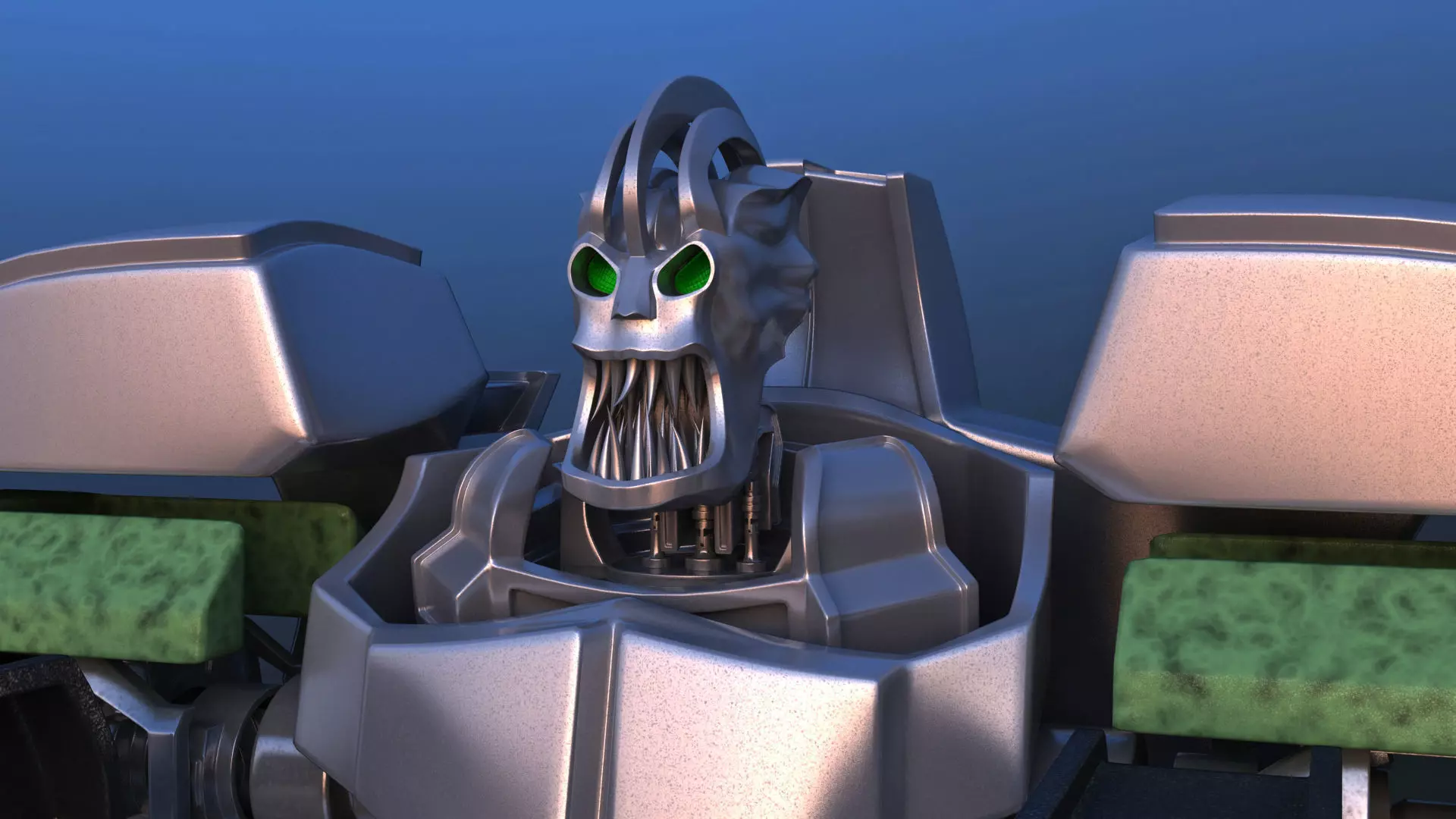 Jetpack Battle Robot 3D model_0