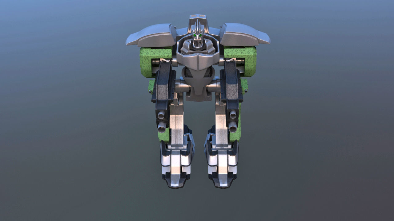 Jetpack Battle Robot 3D model_21